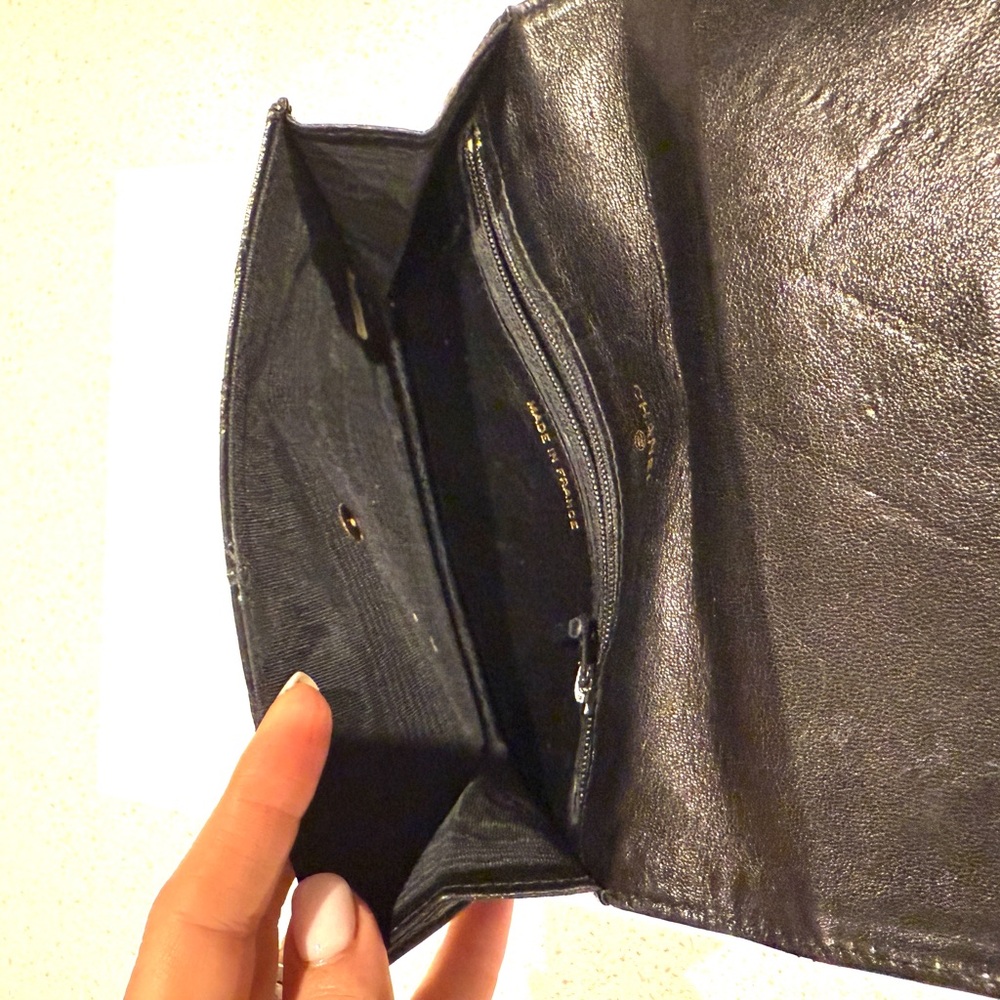 Chanel Black Quilted Leather Pouch - Picture 6 of 14